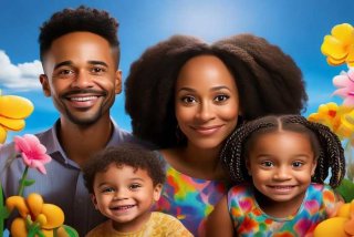 儿童画我的一家人图片、儿童画我的一家人图片可爱