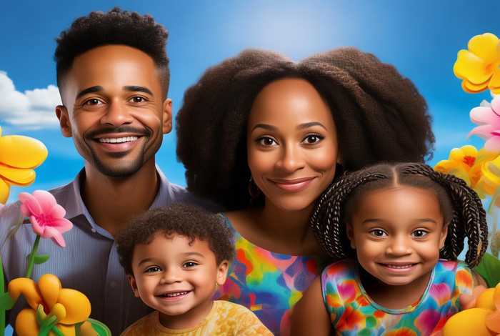 儿童画我的一家人图片、儿童画我的一家人图片可爱