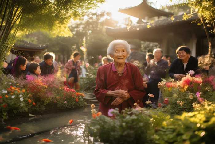 123岁老人邱柴氏的幸福生活；四川南充老人邱柴氏过124岁生日
