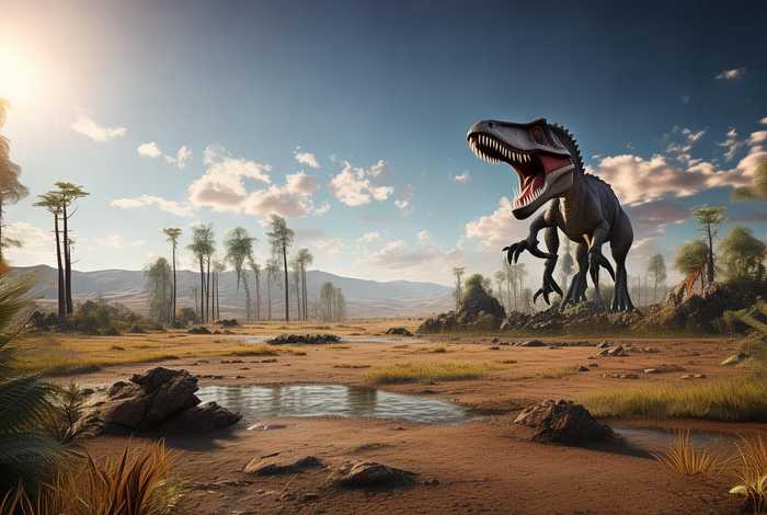 霸王龙的生活环境怎么画（霸王龙的生活环境怎么画的）