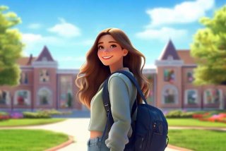 大学女生的图片，大学女生图片好看的