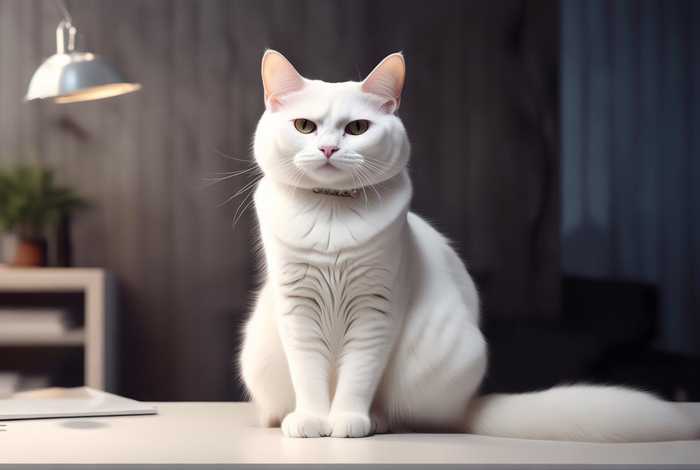 白领猫猫（白猫领养）