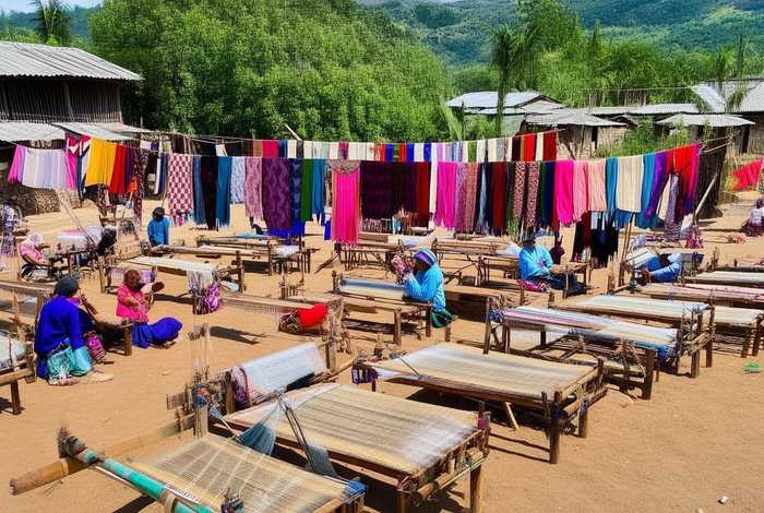 纺织人们的生活；纺织品在人们生活中的作用