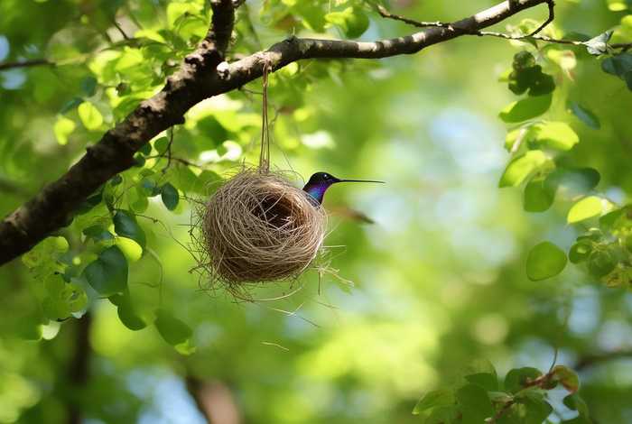 蜂鸟在什么地方筑巢；蜂鸟在什么地方筑巢最好