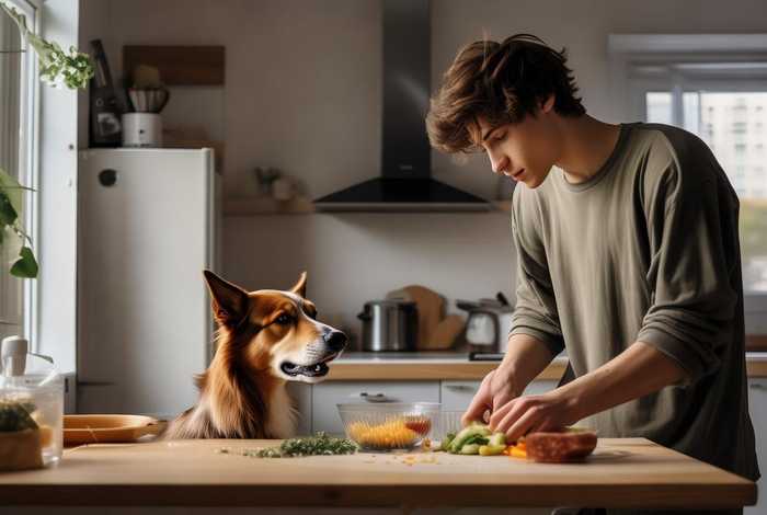 当代年轻人生活 - 当代年轻人生活状态-自己吃外卖也要给狗做饭