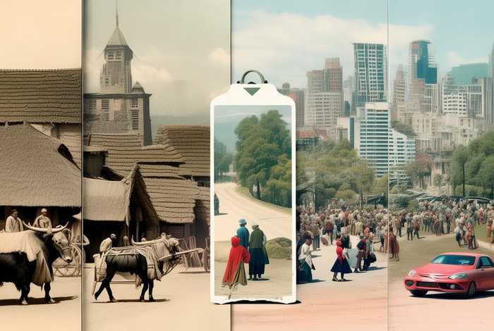 过去和现在的生活变化小报，过去和现在的生活变化手抄报