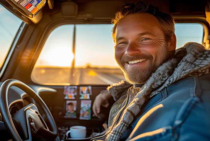 货车司机的幸福生活；长途货车司机的幸福生活