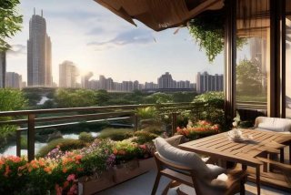 碧桂园生活阳台装修效果图；碧桂园生活阳台装修效果图大全