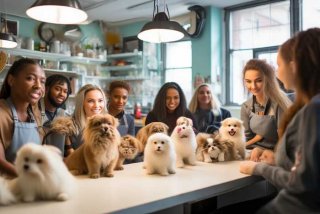 爱可可爱宠物美容，爱可宠物美容培训中心