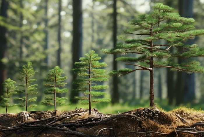 裸子植物松属的生活史，以松属为例简述裸子植物的生活史