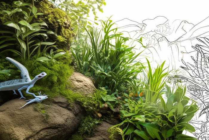 壁虎的生活环境图片、壁虎的生活环境图片简笔画