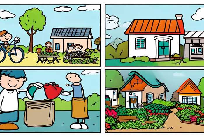 低碳生活四格漫画，低碳生活四格漫画图片