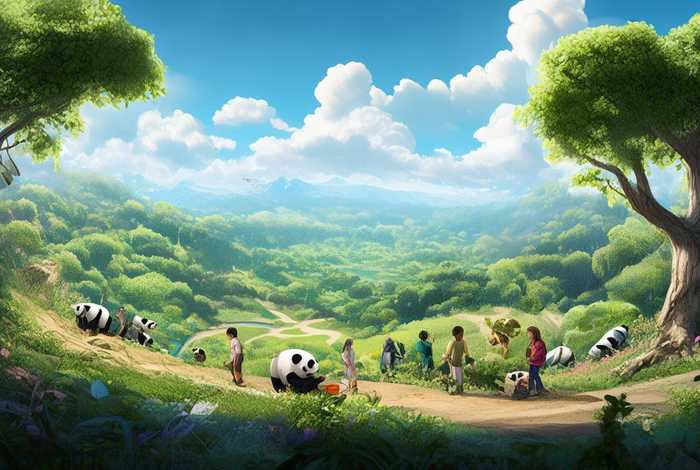 绿色生活美丽中国ppt下载，绿色生活美丽中国环保人人行