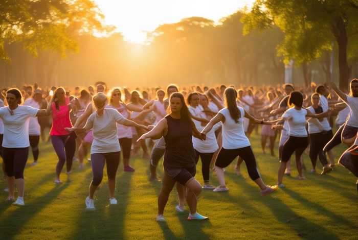 健康好生活 万人同练八段锦全民健康好生活