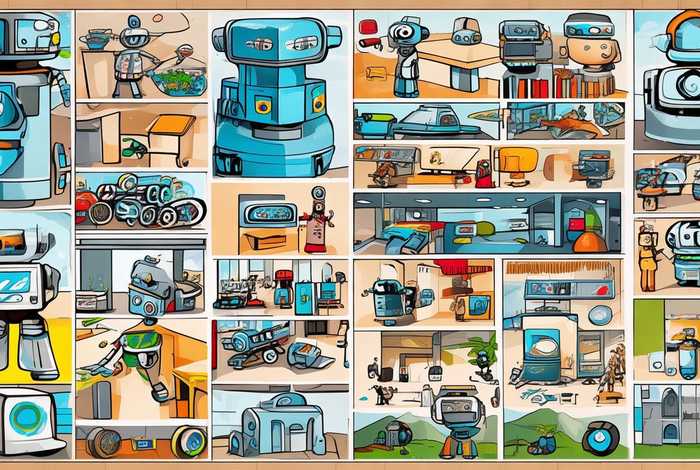 机器人在生活中的应用手抄报图片，机器人在生活中的应用手抄报图片大全