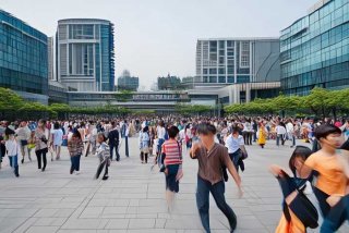 东莞塘厦万科生活广场人潮涌动；东莞塘厦万科生活广场位于哪里？