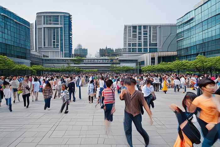 东莞塘厦万科生活广场人潮涌动；东莞塘厦万科生活广场位于哪里？