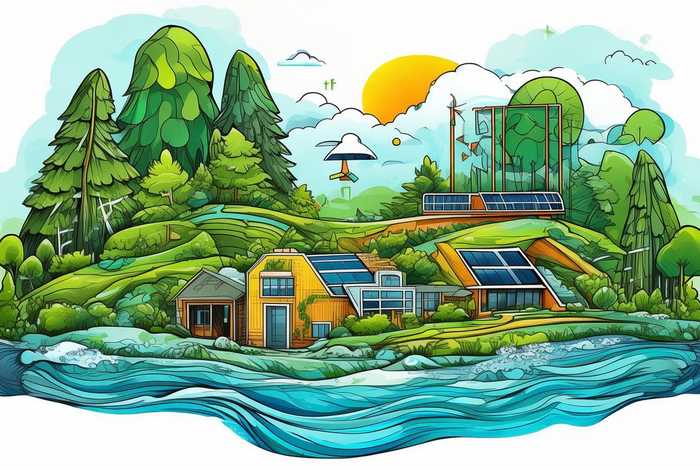 低碳生活绿建未来手抄报，低碳生活绿建未来手抄报线稿