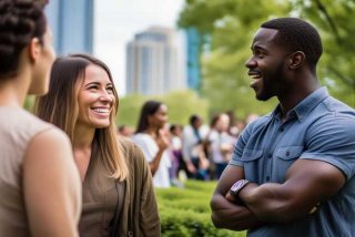 和黑人相处的一天；和黑人相处的一天英语作文