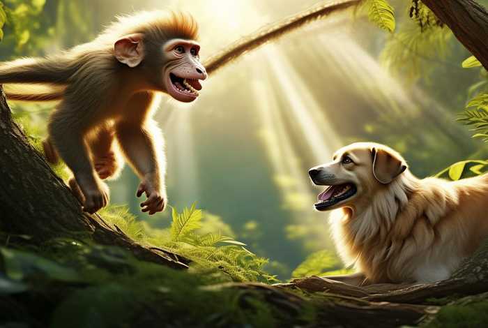 猴群与狗群一起生活 - 猴群与狗群一起生活好吗