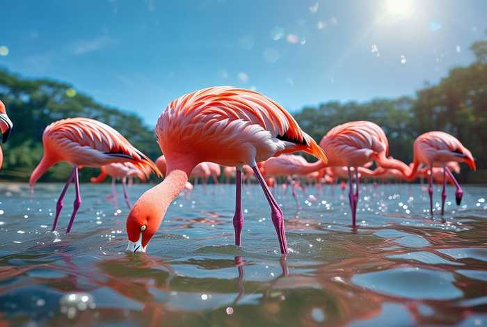 火烈鸟生活在陆地还是水里;火烈鸟生活在陆地还是水里呢 火烈鸟生活在陆地还是水里;火烈鸟生活在陆地还是水里呢