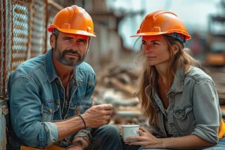 工地夫妻的日常（工地夫妻的日常休息）