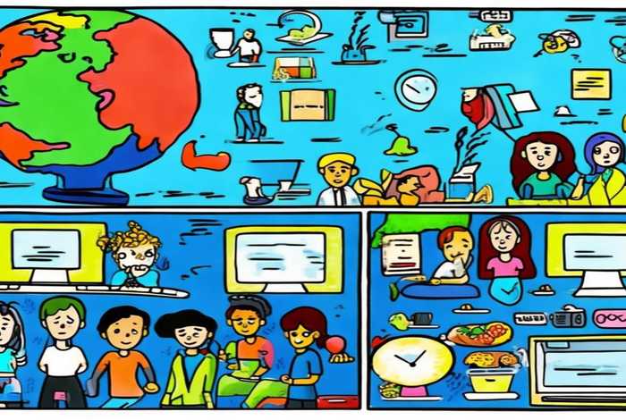 健康网络生活简画手抄报内容，健康网络生活简画手抄报内容文字