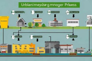 城市生活垃圾处理流程图，城市生活垃圾处理流程图怎么画