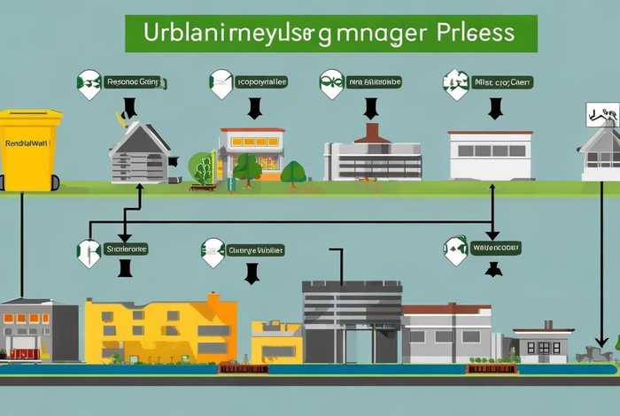 城市生活垃圾处理流程图，城市生活垃圾处理流程图怎么画