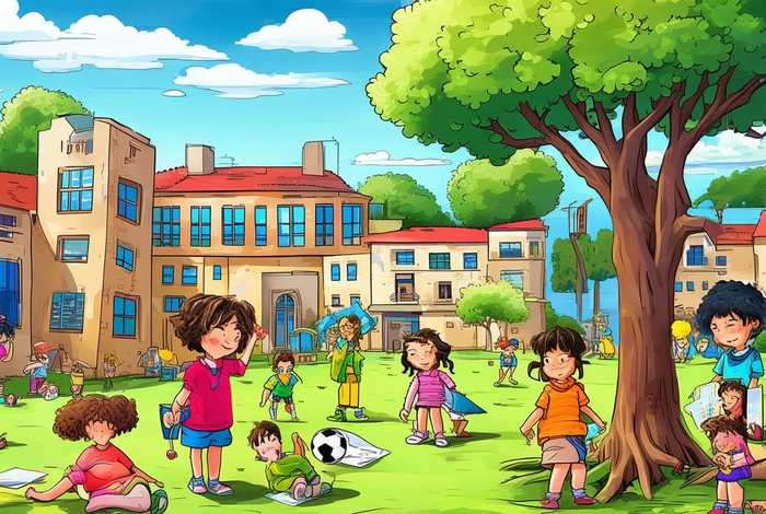 多彩的校园生活绘画作品简单又好看（多彩的校园生活绘画作品简单又好看三年级）