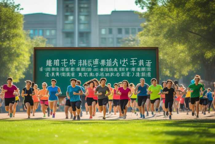 奔跑生活,阳光校园,健康中国黑板报；校园运动阳光健康跑