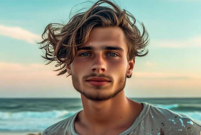 海边生活照 男，海边生活照 男生头像