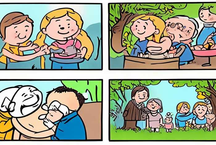 感恩生活四格漫画图片大全 感恩生活四格漫画图片大全集