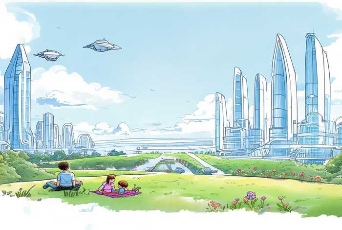 关于未来生活的画简单又漂亮 - 关于未来生活的简笔画
