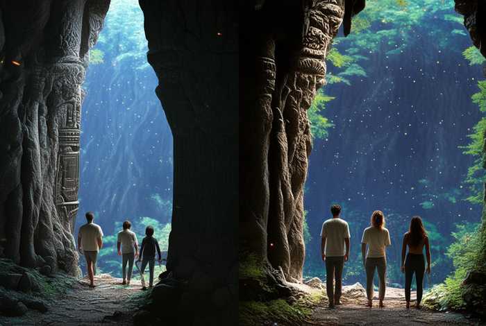 两男一女两洞前后；两男一女和两女一男这个字怎么读