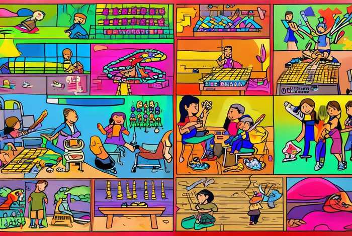 多姿多彩的课余生活，多姿多彩的课余生活手抄报