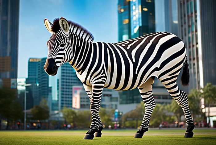 斑马生活在城市 斑马生活在城市里中的斑马是什么颜色