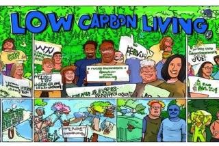 低碳生活我先行手抄报怎么画；低碳生活我先行的手抄报怎么画