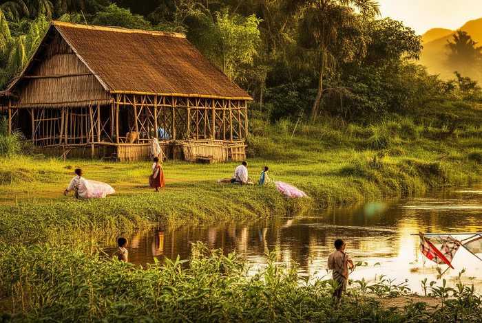老挝农村真实生活视频；老挝农村真实生活视频大全
