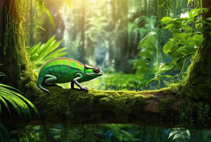 变色龙生活在哪里的；变色龙生活在哪里的热带雨林