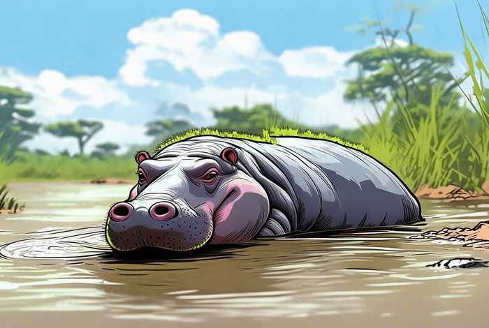 河马生活在哪里？怎么画；河马生活在哪里？怎么画简笔画