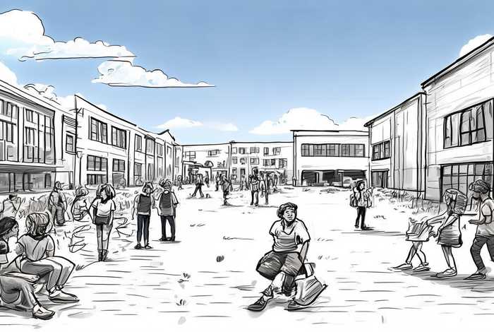 高中校园生活 高中校园生活简笔画