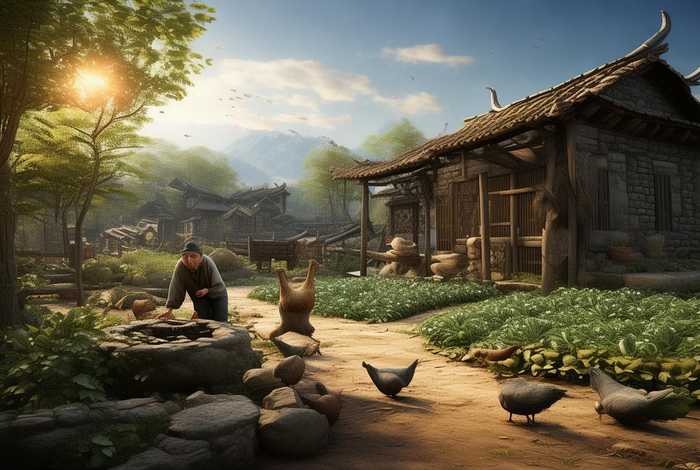 古代农家日常生活图片，古代农家日常生活图片高清