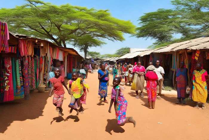 非洲人的生活日常；非洲人的日常生活也无一不是彩色的