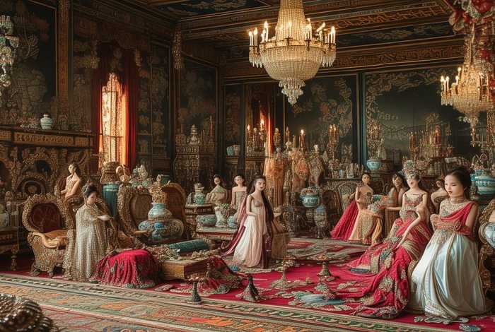 皇帝的后宫奢侈生活；皇上的后宫都有什么