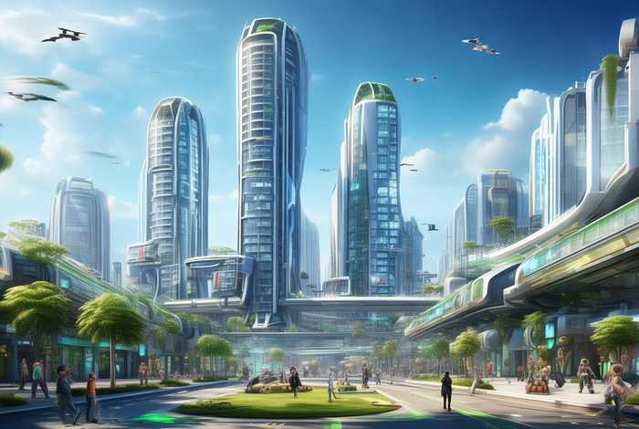 关于未来生活的画画作品六年级；关于未来生活的画画作品六年级图片