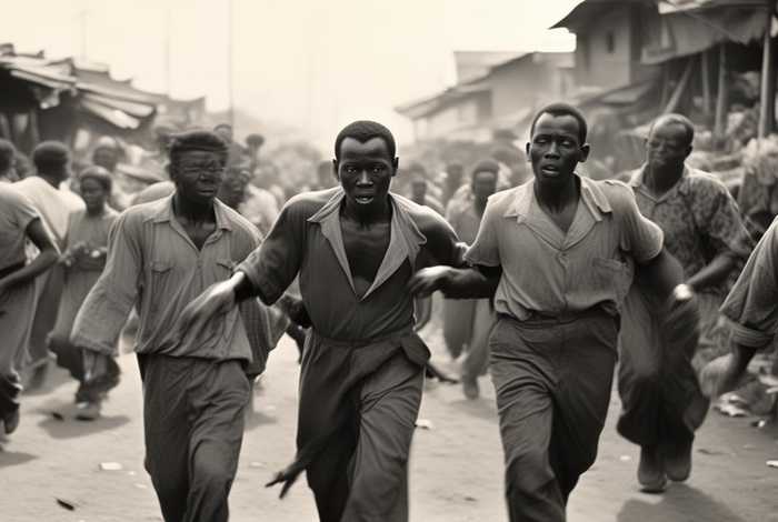 非洲小偷被捕后下场视频，非洲小偷的下场视频