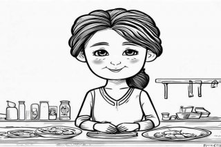 家庭主妇简笔画、家庭主妇简笔画简单又漂亮