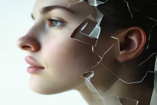 侧脸生活照片、侧脸生活照片破碎感女