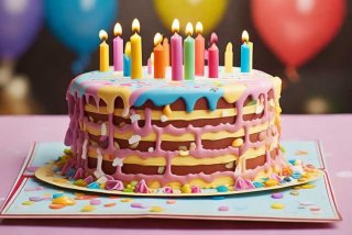 立体生日贺卡立体生日蛋糕小机关、立体的生日蛋糕贺卡怎么做